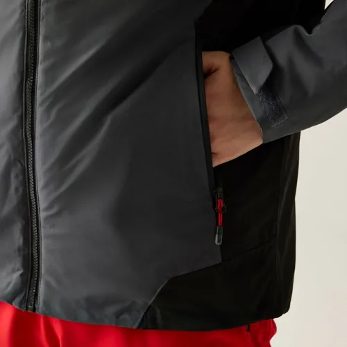 Pánská zimní lyžařská bunda Dare2b PRECISION II černá/šedá (3)
