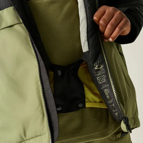 Dětská lyžařská bunda Dare2b WING IT černá/khaki (3)