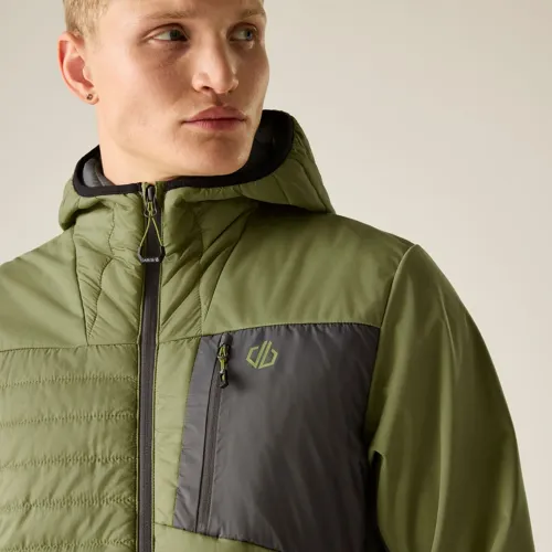 Pánská hybridní softshellová bunda Dare2b MOUNTAINEER zelená (2)