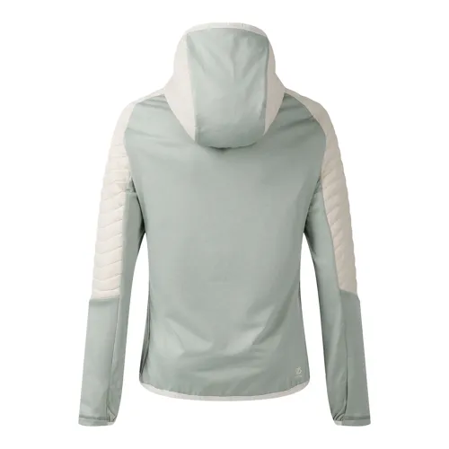 Dámská hybridní bunda Dare2b AIR LITE béžová/zelená (7)