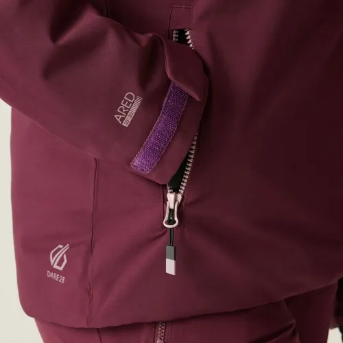 Dámská zimní lyžařská bunda Dare2b ICED růžová/vínová (3)