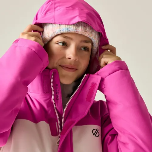 Dětská zimní lyžařská bunda Dare2b SEND IT II růžová/černá (7)