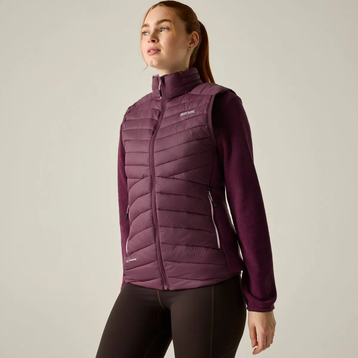 Dámská hybridní vesta Regatta LEEDRE vínová