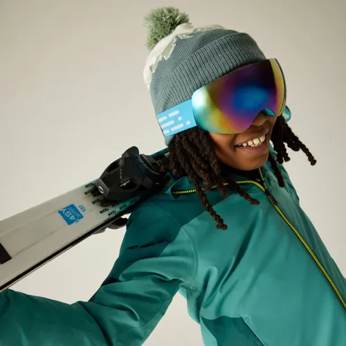 Dětská zimní lyžařská bunda Dare2b PISTE tyrkysová (2)
