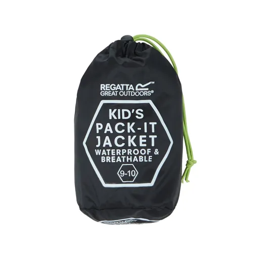 Dětská lehká bunda Regatta PACK IT III černá (6)