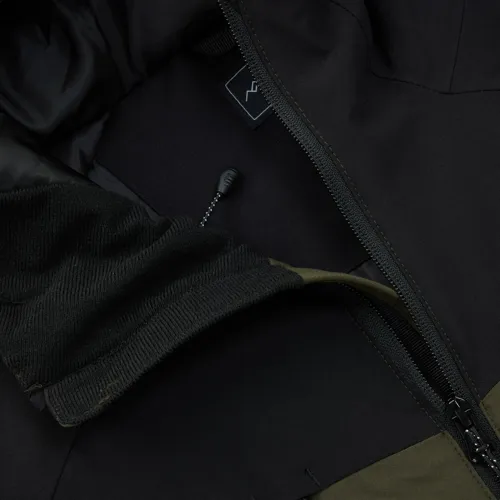 Pánská zateplená bunda Regatta HIGHTON Stretch khaki/černá (8)