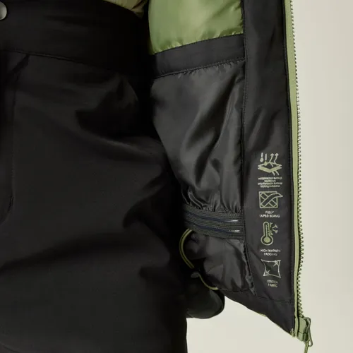 Pánská zimní lyžařská bunda Dare2b PRECISION II černá/khaki (3)