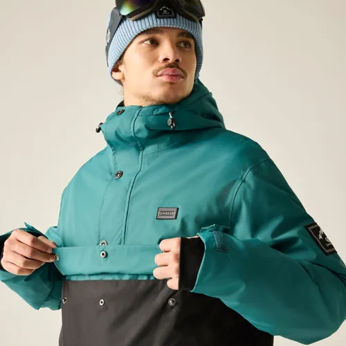 Pánská technická lyžařská bunda Dare2b FREERIDE III zelená/černá (3)