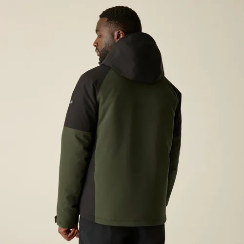 Pánská zateplená bunda Regatta HIGHTON Stretch khaki/černá