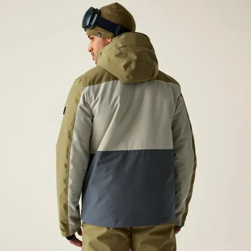 Pánská zimní lyžařská bunda Dare2b BASEPLATE III khaki/šedá