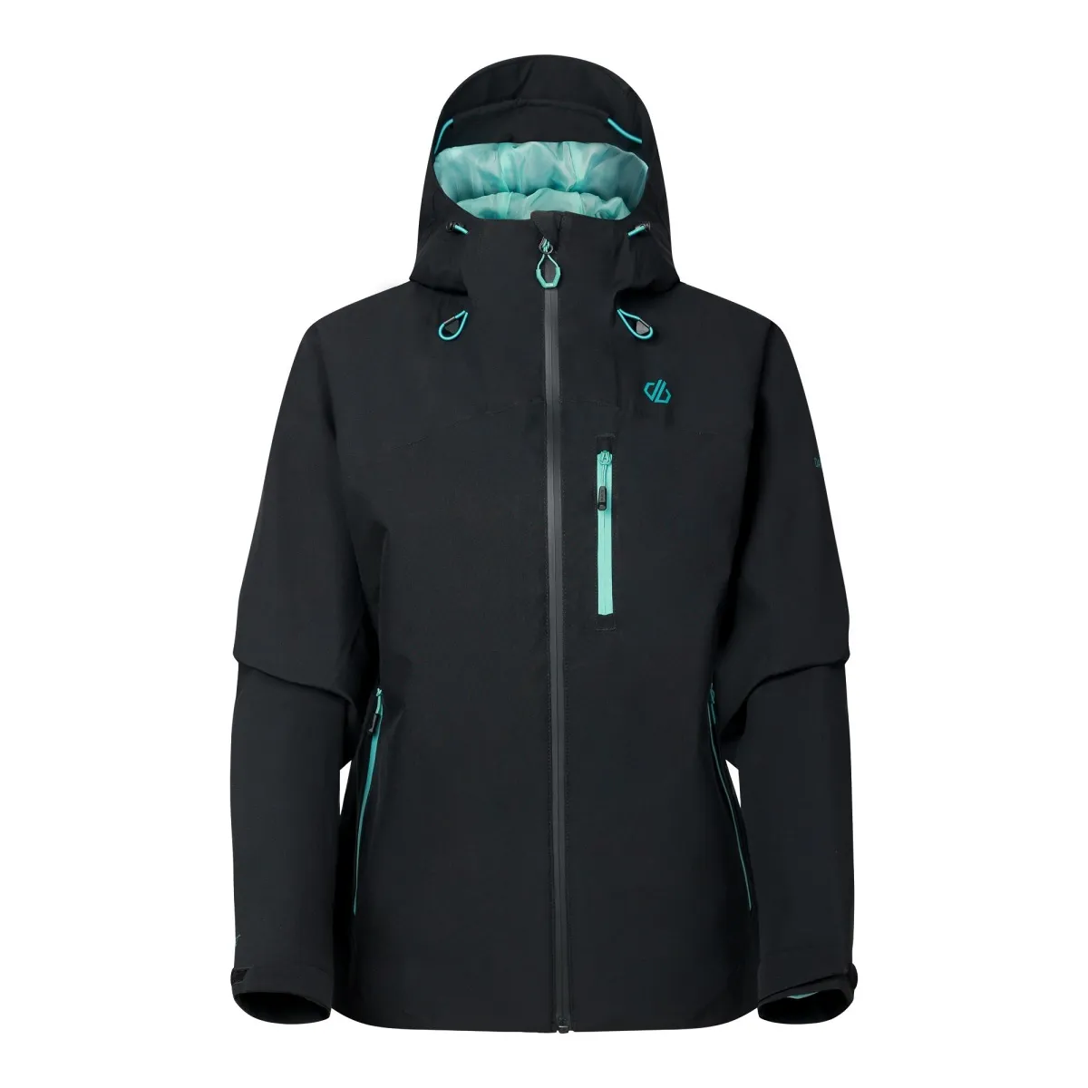 Dámská outdoorová bunda Dare2b TORREK III černá/tyrkysová