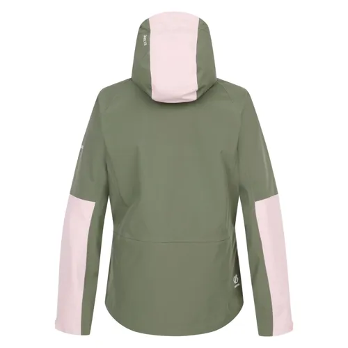 Dámská outdoorová bunda Dare2b ASSERT světle růžová/zelená (10)