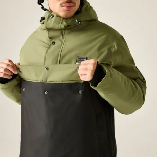Pánská technická lyžařská bunda Dare2b FREERIDE III černá/khaki (6)