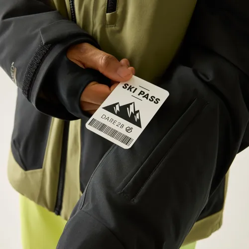 Pánská zimní lyžařská bunda Dare2b BASEPLATE IV černá/khaki (7)