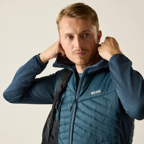Pánská lehká hybridní bunda Regatta ANDRESON MARL tmavě modrá (2)