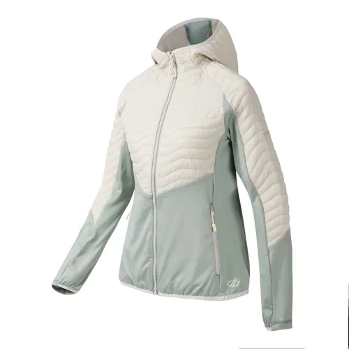 Dámská hybridní bunda Dare2b AIR LITE béžová/zelená (6)